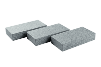 Гранитная брусчатка RKS SLATE Сильвер Пёрл (Silver Pearl), пиленая 200х100 мм на дорожке | Купить гранитную брусчатку в Тольятти | Мощение, ландшафтный дизайн